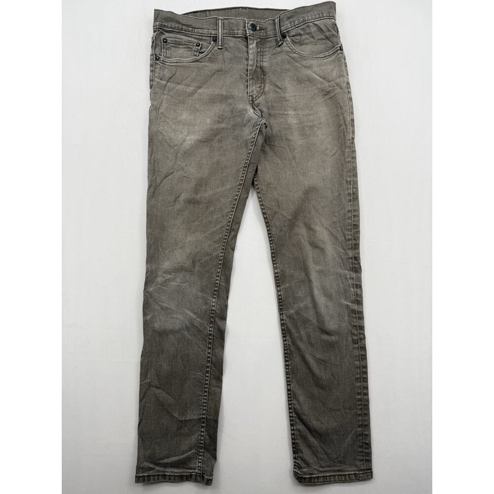 Levis 511 Jeans Men's 33x34 Green/Brown Slim‎ Fit Straight Leg Flex Denim Pants